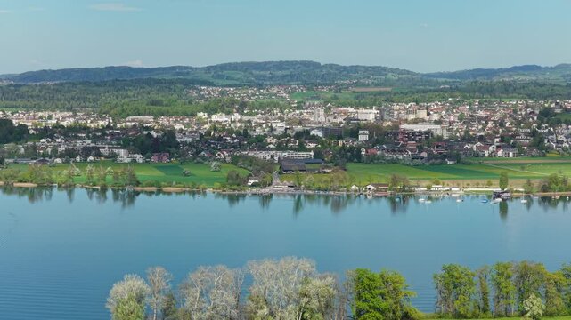 Stadt Uster Panorama Weit