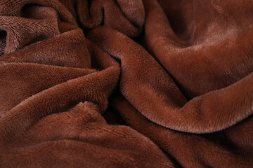 Texture of brown soft fleecy fabric © Наталья Бабак
