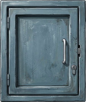 Postal Locker Compartment Door