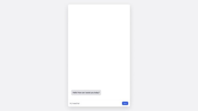 Customer Support Chat Interface With AI Assistant Conversation On Screen