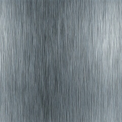 Obraz premium Polished brushed silver metal surface with vertical grain