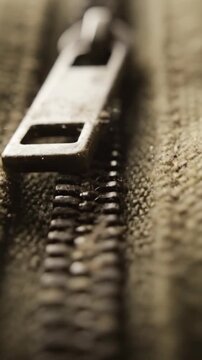 A zippered textile texture pattern background
