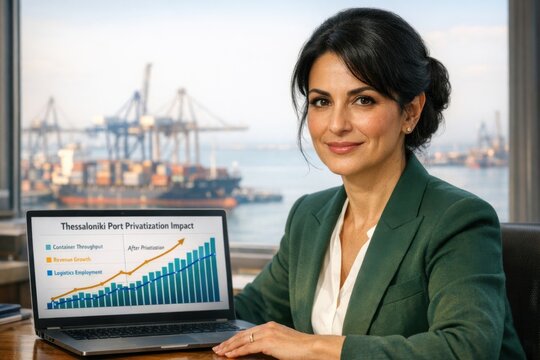 Port Economist Analyzes Thessaloniki Port Privatization Growth and Container Throughput Data