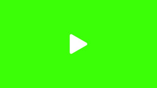 Clicking pause and play buttons. Click pause and click play. Pause video icon. Play button animation. Video music play sign. Transparent background with alpha channel, video audio play icon,click icon