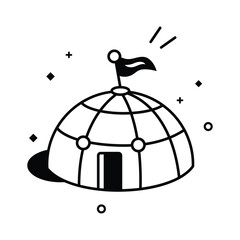 Space Shelter Vector Fill outline Icons Eps 10 File  © Optima GFX