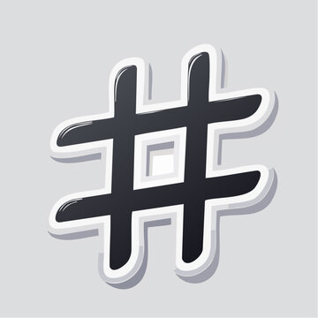 Hashtag Symbol Sticker