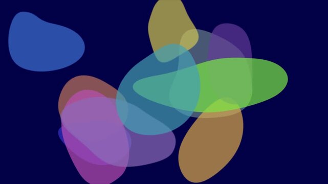 Abstract geometric 3 D animation colorful flowing liquid morphing shapes dynamic modern motion