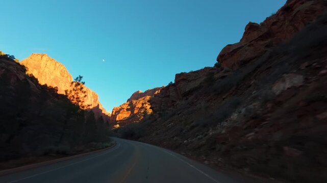 Kolob Canyon Scenic Drive POV &mdash; Zion National Park Utah