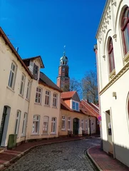 Historische Straße in der Altstadt von Leer © hespasoft
