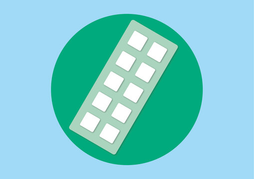 Allergy testing patch, illustration