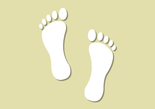 Footprints, illustration