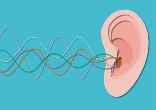 Hearing sensitivity, conceptual illustration