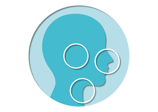 Ear, nose and throat, conceptual illustration