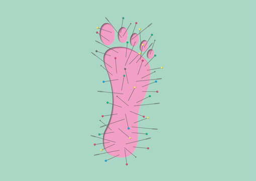 Paraesthesia, conceptual illustration