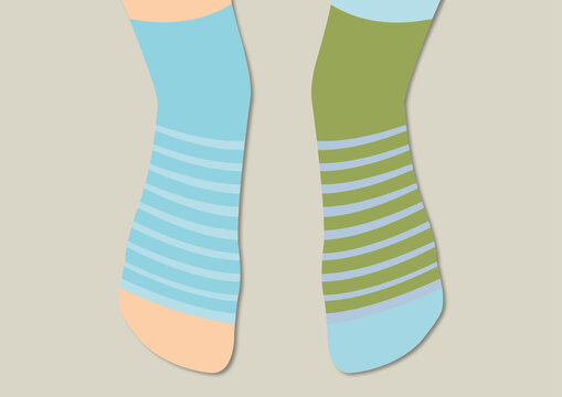 Odd socks, illustration
