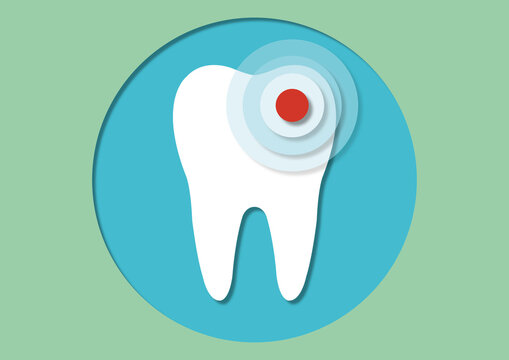 Tooth pain, conceptual illustration