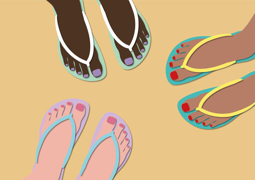 Flipflops, illustration