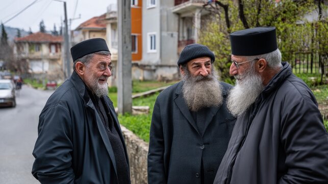 Bosnia and Herzegovina people portrait are shaped by diverse religious influences they are talking together