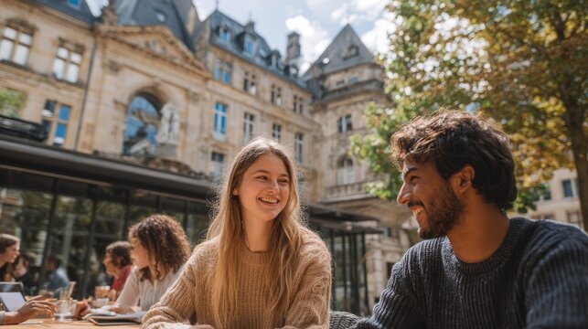 Luxembourg people portrait thrive in a multilingual European hub they are talking together