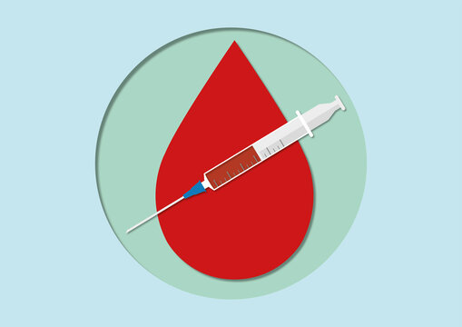 Blood test, conceptual illustration