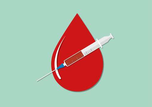 Blood test, conceptual illustration
