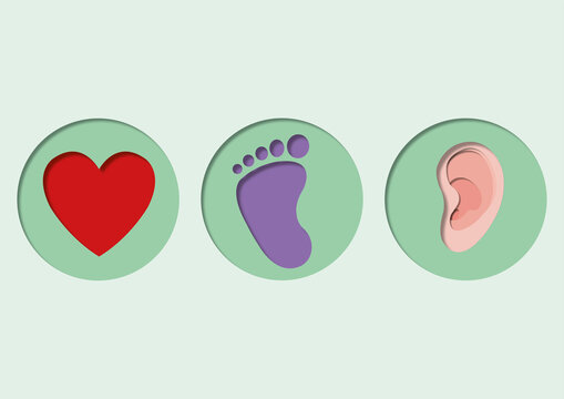 Newborn testing, conceptual illustration