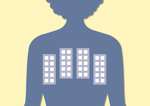 Allergy testing, illustration