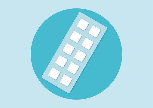 Allergy testing patch, illustration