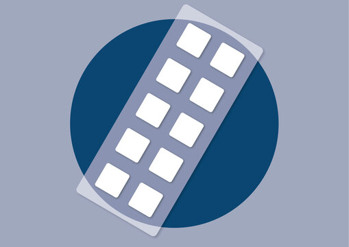 Allergy testing patch, illustration