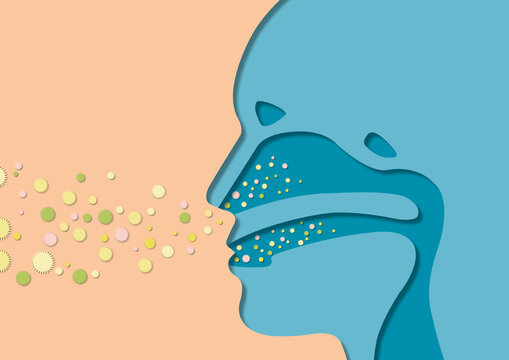 Hay fever, conceptual illustration