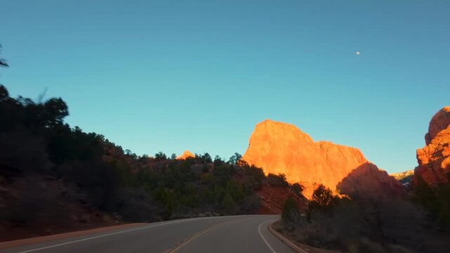 Kolob Canyon Scenic Drive POV &mdash; Zion National Park Utah