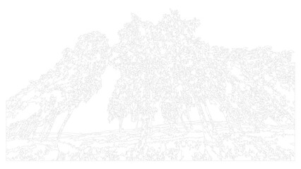 Obraz premium Abstract waves pattern line art illustration for modern background and textile print design.