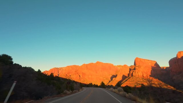 Kolob Canyon Scenic Drive POV &mdash; Zion National Park Utah