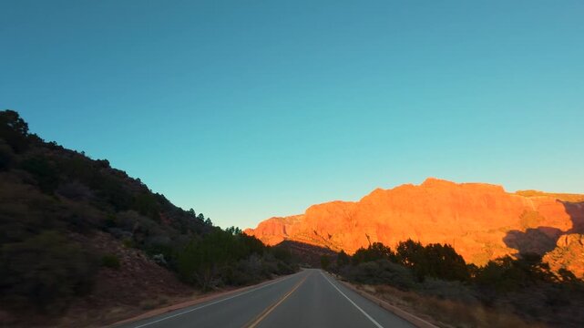 Kolob Canyon Scenic Drive POV &mdash; Zion National Park Utah