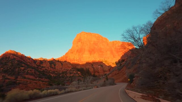 Kolob Canyon Scenic Drive POV &mdash; Zion National Park Utah