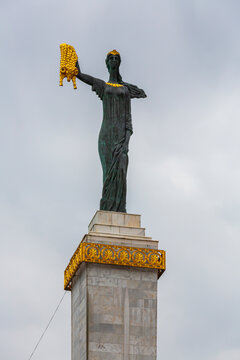 The statue of Medea with the golden Fleece in Batumi, Georgia