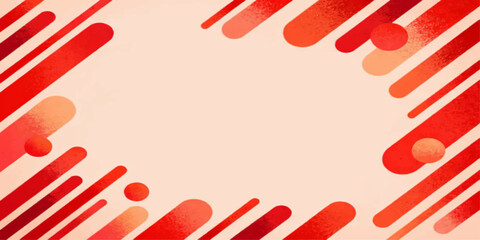 Fototapeta premium A red hand print stamp design creates a heart symbol on a paper card background, forming a romantic valentine illustration for a love letter sign