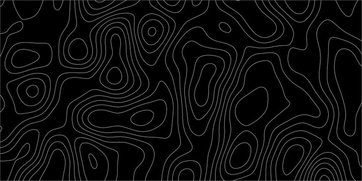 Lines Topographic contour lines vector map seamless pattern. Geographic mountain relief diagram line wave carve . Topo contour map design .Vector illustration, contour lines vector mapseamless pattern