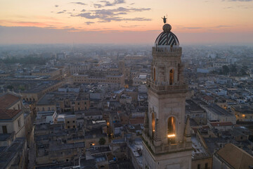 Obraz premium Campanile di Lecce all'alba
