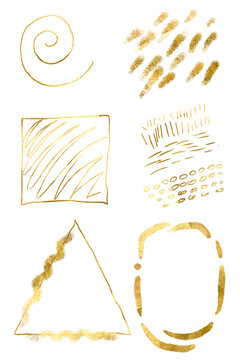 Abstract Shiny Gold Glitter design element. Gold Glitter Frame Texture Gold Foil Effect. Luxury design Gold For Wedding greeting card and invitation. Gold geometric template,grand opening,flyer.