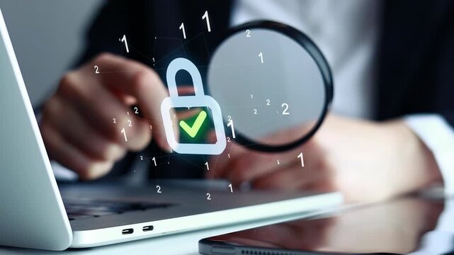 Secure data protection method shown on a computer screen during a cybersecurity analysis process.
