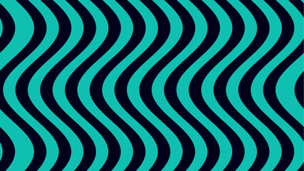 Fototapeta premium Abstract teal and dark blue vertical wave stripes, modern vector background with smooth sinusoidal motion and optical depth