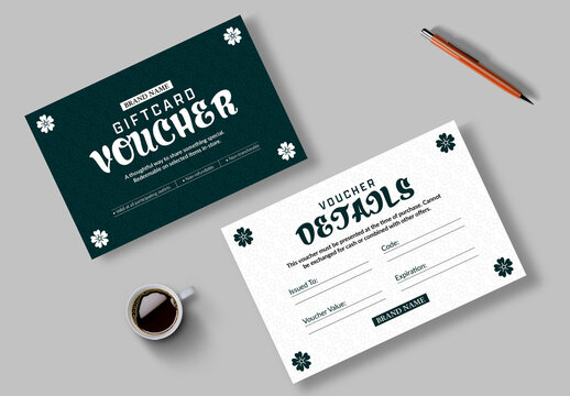 Gift Voucher Template Layout