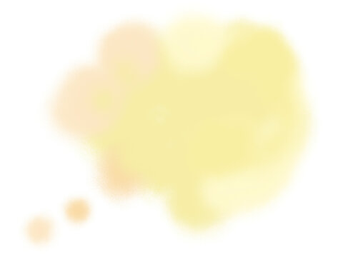 黄色の淡い水彩のにじむテクスチャ素材