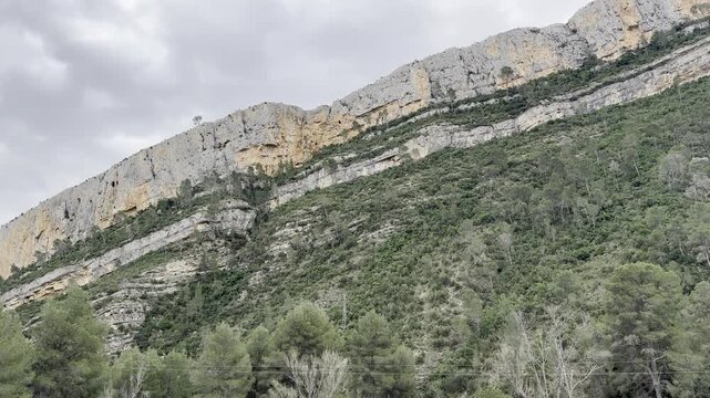 Turia River Canyon in Chulilla Valencia Spain Scenic Landscape View
