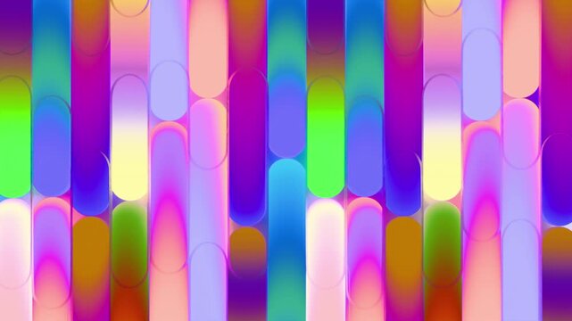 Sfondo animato arcobaleno con colori flou, loop infinito