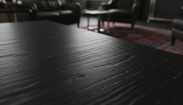 Polished ancient Bog Oak wood texture with silver grain patterns