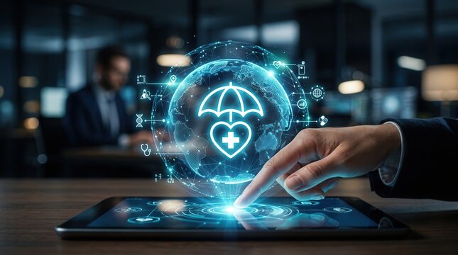 Global healthcare and medical insurance solutions for family protection using digital technology.