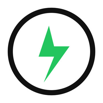 Electric Vehicle Logo EV Bolt Modern Automotive Icon