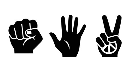 Obraz premium Hands making signs with fingers.